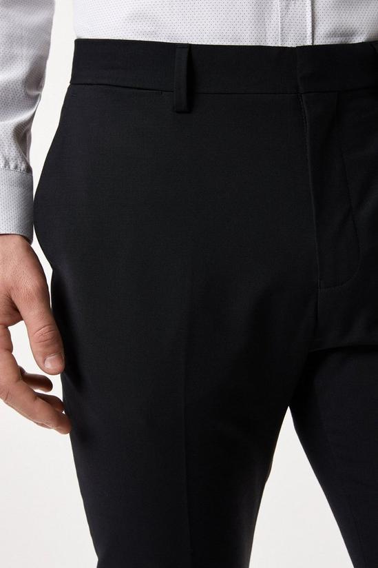 Burton Slim Fit Black Performance Suit Trousers 4