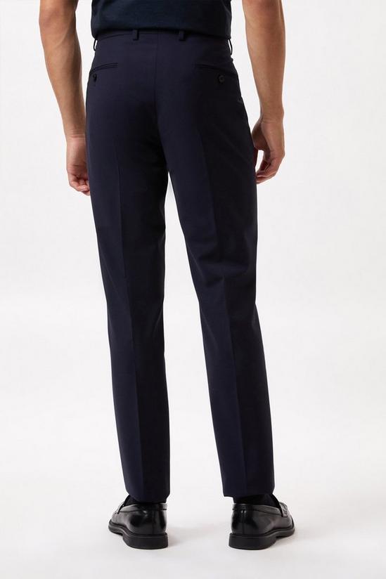 Burton Slim Fit Navy Performance Suit Trousers 3