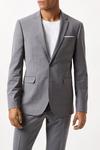 Burton Slim Fit Grey Performance Suit Jacket thumbnail 1