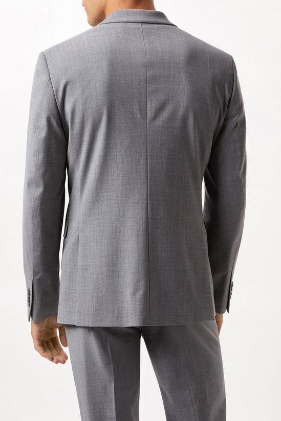 Burton Slim Fit Grey Performance Suit Jacket 3
