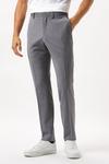 Burton Slim Fit Grey Performance Suit Trousers thumbnail 1