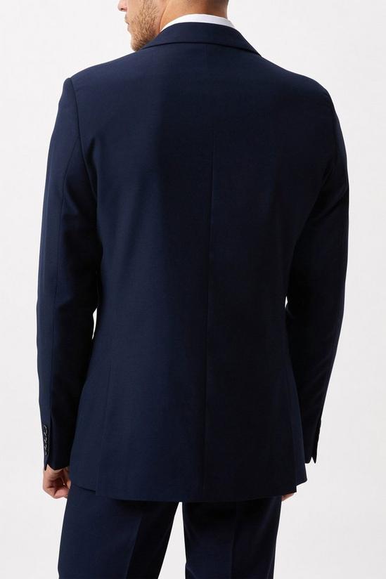 Burton Slim Fit Navy Twill Suit Jacket 5