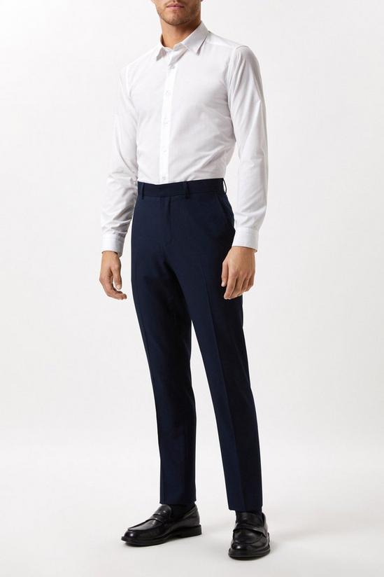 Burton Slim Fit Navy Twill Suit Trouser 1