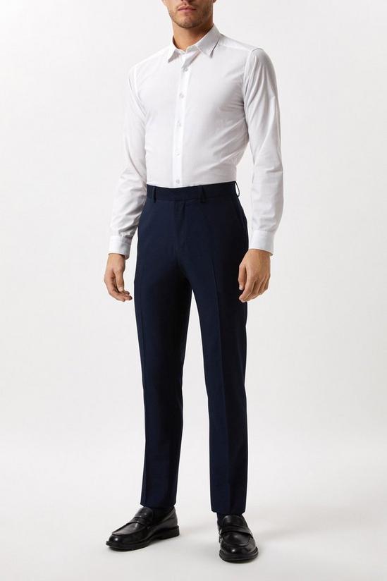 Burton Slim Fit Navy Twill Suit Trouser 2