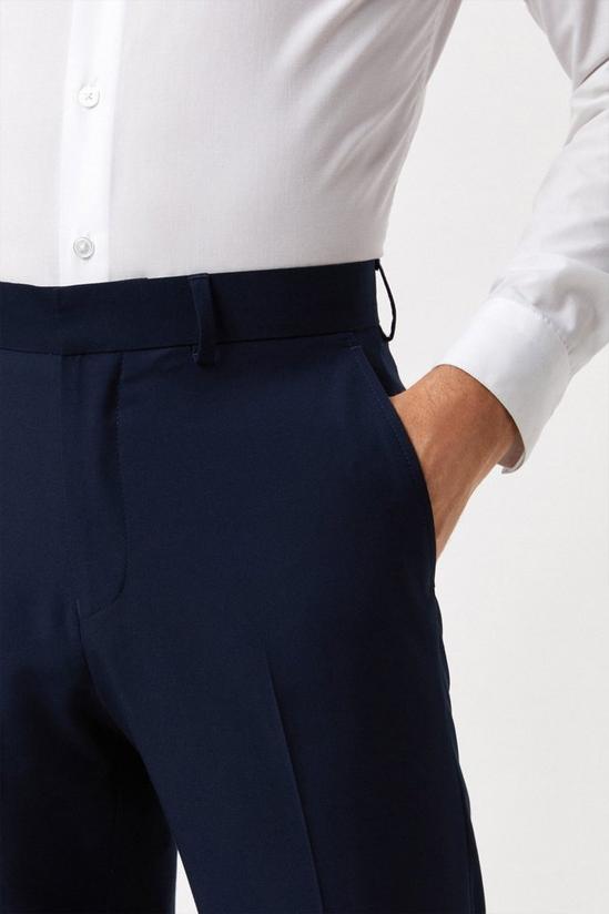 Burton Slim Fit Navy Twill Suit Trouser 4