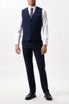Burton Slim Fit Navy Twill Suit Waistcoat thumbnail 2