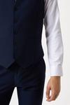 Burton Slim Fit Navy Twill Suit Waistcoat thumbnail 4