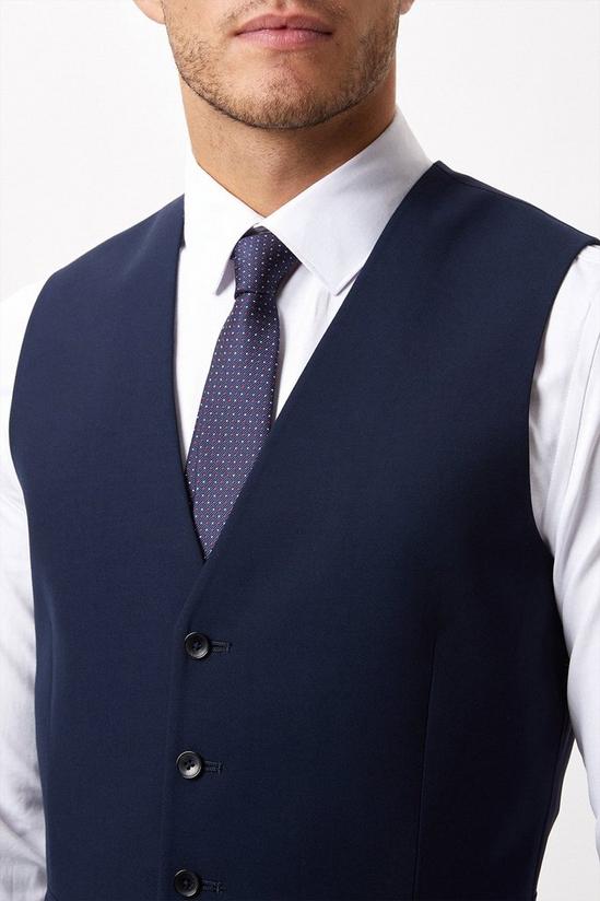 Burton Slim Fit Navy Twill Suit Waistcoat 6