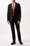 Burton Slim Fit Black Twill Suit Jacket thumbnail 1