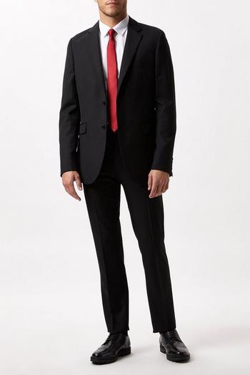 Related Product Slim Fit Black Twill Suit Jacket