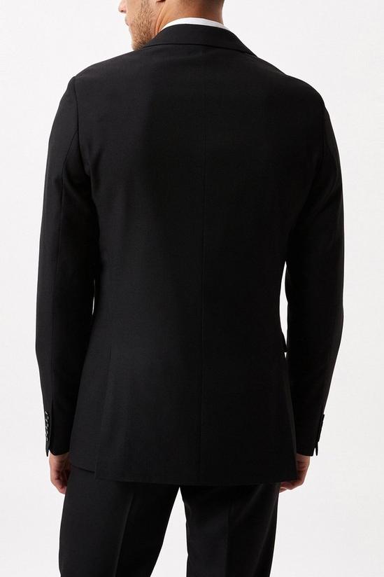 Burton Slim Fit Black Twill Suit Jacket 6
