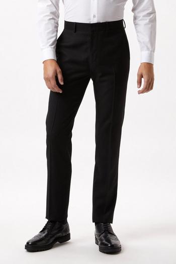 Related Product Slim Fit Black Twill Suit Trousers
