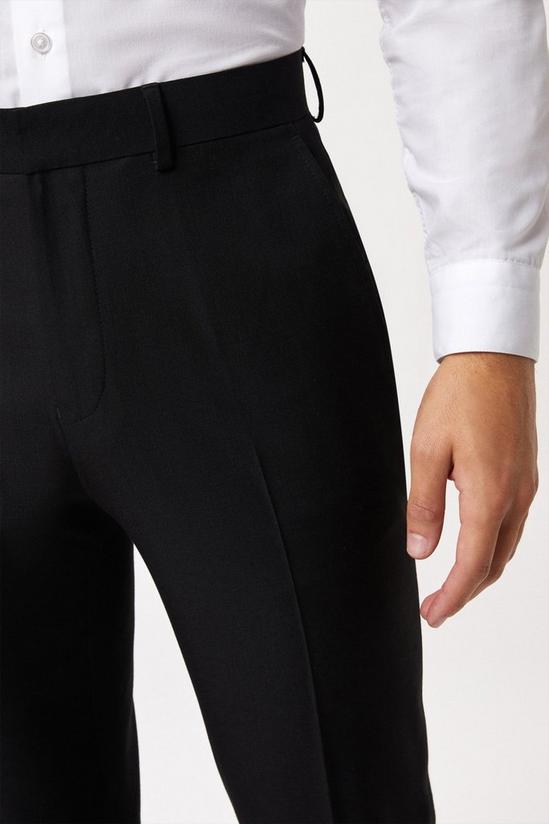 Burton Slim Fit Black Twill Suit Trousers 4