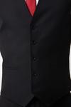 Burton Slim Fit Black Twill Suit Waistcoat thumbnail 6