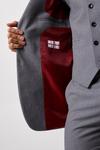 Burton Slim Fit Grey Textured Suit Jacket thumbnail 3