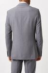 Burton Slim Fit Grey Textured Suit Jacket thumbnail 6