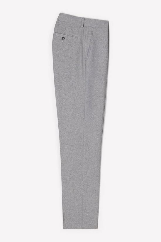 Burton Slim Fit Grey Textured Suit Trousers 5