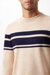 Burton Premium Chest Stripe Knitted Crew Neck thumbnail 4