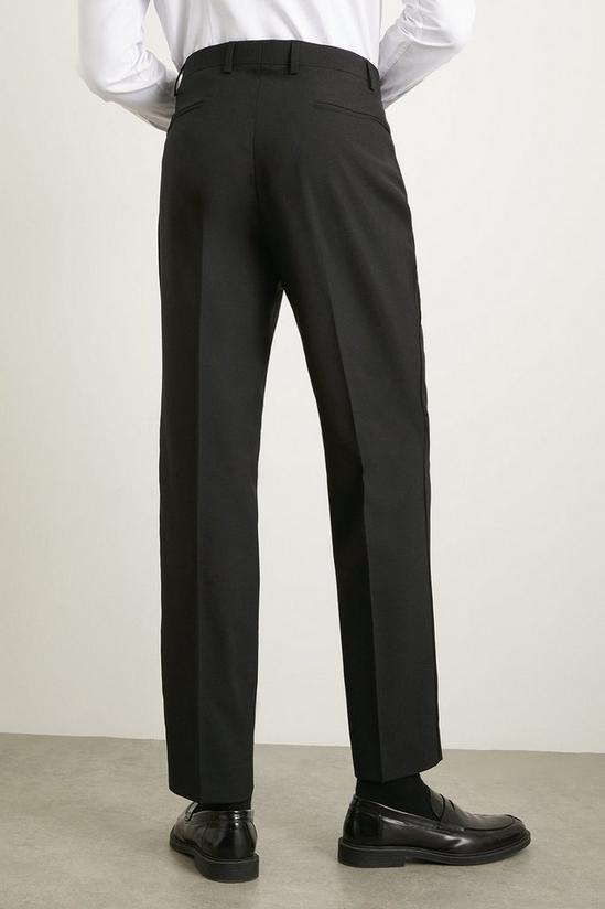 Burton Slim Fit Black Wool Blend Tuxedo Trousers 3