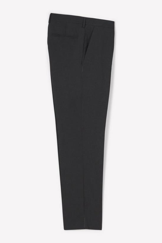 Burton Slim Fit Black Wool Blend Tuxedo Trousers 5