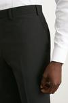 Burton Slim Fit Black Wool Blend Tuxedo Trousers thumbnail 6