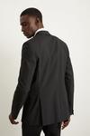 Burton Slim Fit Black Wool Blend Tuxedo Jacket thumbnail 3