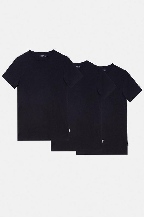 Burton 3 Pack Navy Muscle Fit Crew Neck T-shirts 1