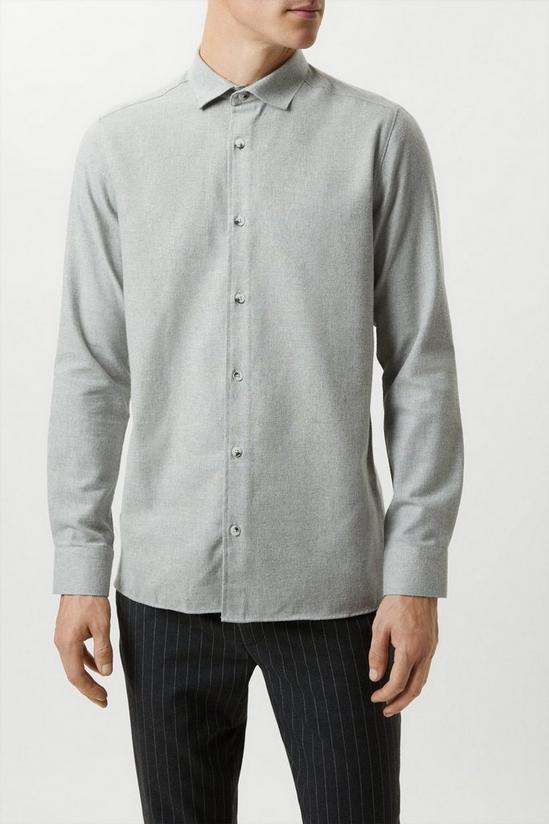 Burton Light Grey Brushed Shirt 1