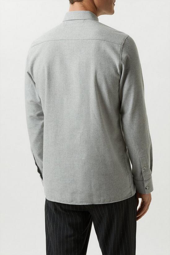 Burton Light Grey Brushed Shirt 3