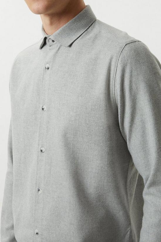 Burton Light Grey Brushed Shirt 4