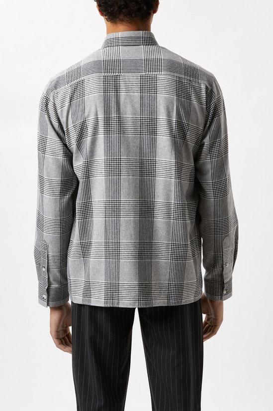 Burton Grey Checked Large Pocket Shirt 3