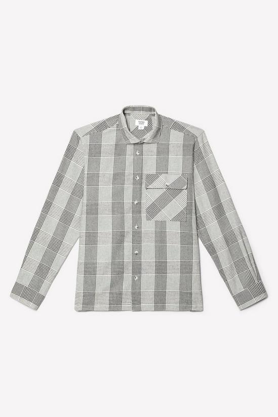 Burton Grey Checked Large Pocket Shirt 5