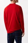 Burton Red England Long Sleeve Retro Football Shirt thumbnail 3