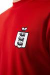 Burton Red England Long Sleeve Retro Football Shirt thumbnail 4