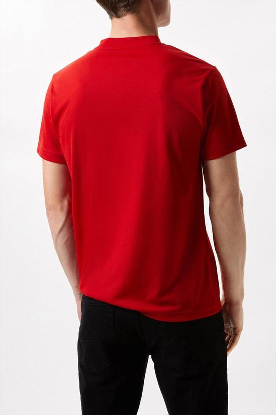 Burton Red England Short Sleeve Retro Football Shirt 3