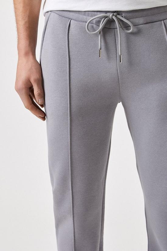Burton Grey Pipe Detailing Jersey Trouser 4