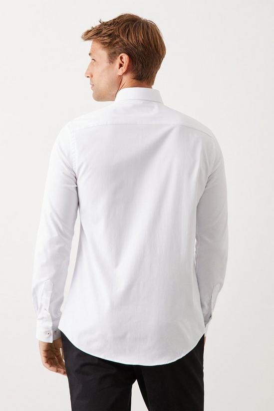 Burton Slim Fit White Performance Formal Shirt 3