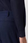 Burton Navy Long Sleeve Skinny Poplin Shirt thumbnail 4
