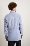 Burton Skinny Fit Blue Dogtooth Texture Shirt thumbnail 3
