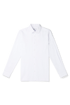 Burton Slim Fit White Herringbone Texture Smart Shirt thumbnail 4