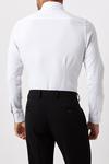 Burton Slim Fit White Collar Bar Dress Shirt thumbnail 3