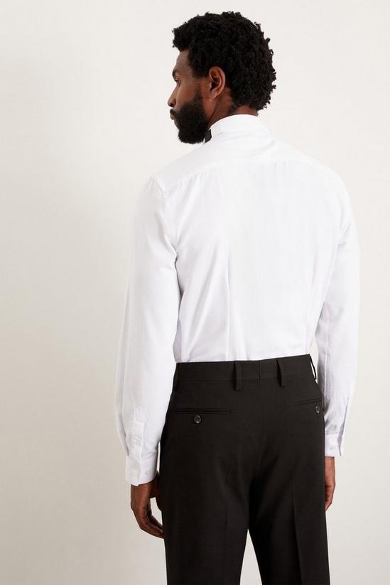Burton Slim Fit White Wing Collar Dress Shirt 3