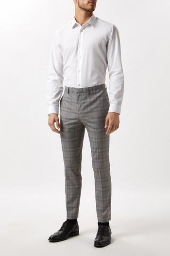 Related Product Skinny Fit Grey Checked Suit Trousers