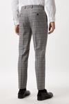 Burton Skinny Fit Grey Checked Suit Trousers thumbnail 3