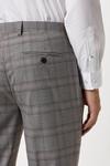 Burton Skinny Fit Grey Checked Suit Trousers thumbnail 4