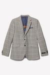 Burton Skinny Fit Grey Checked Suit Jacket thumbnail 6