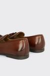 Burton Chocolate Leather Smart Tassel Loafers thumbnail 4