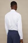 Burton Blue Slim Fit Long Sleeve Textured Smart Shirt thumbnail 3