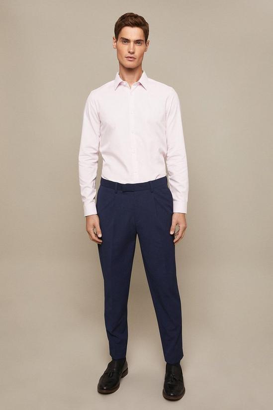 Burton Pink Slim Fit Long Sleeved Textured Shirt 2