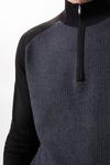 Burton Super Soft Raglan Textured Zip Knitted Jumper thumbnail 4